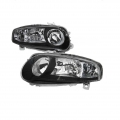 Μπροστινά Φανάρια Set Για Alfa Romeo 147 01-04 Μαύρα GTA H7/H7/H1 Depo - Headlights - Xenon - Bulbs